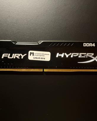 Ram HyperX Fury 4GB DDR4 2133 MhZ
