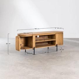 Mobile TV SKLUM Analis 160 cm - Legno di Mango