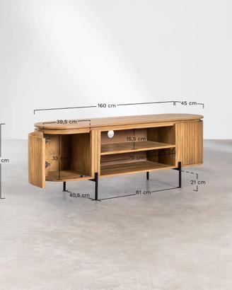 Mobile TV SKLUM Analis 160 cm - Legno di Mango