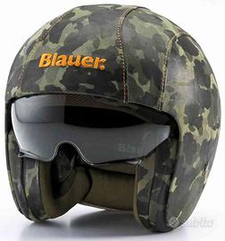 Casco jet in pelle Blauer Pilot 1.1  tg s