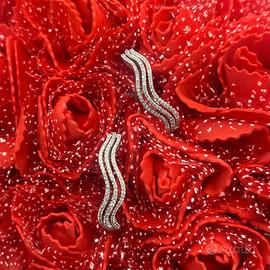 Orecchini oro bianco e diamanti