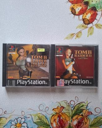 2 videogiochi Tomb Raider PS1