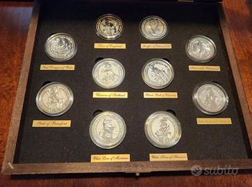 10 Monete Argento 2 Oz 2016-2021 Queen's Beasts