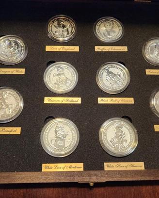 10 Monete Argento 2 Oz 2016-2021 Queen's Beasts