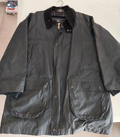 Giacca giacca Burberrys London cerata colore verde