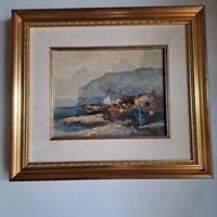 Quadro ad olio con cornice