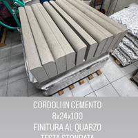CORDOLI IN CEMENTO 8x24x100 BANCALE 40 PZ