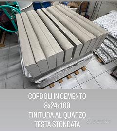 CORDOLI IN CEMENTO 8x24x100 BANCALE 40 PZ