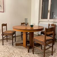 Tavolo legno massello anni 60 allungabile