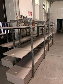 Espositori design ferro e legno