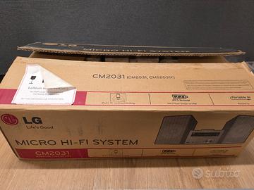 stereo LG micro HiFi system