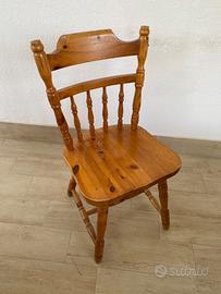 Sedie in legno di pino massello