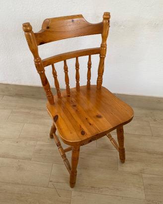 Sedie in legno di pino massello