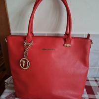 borsa rossa trussardi