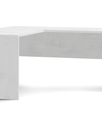 Scrivania Angolare 180x169 Finitura Ossido Bianco