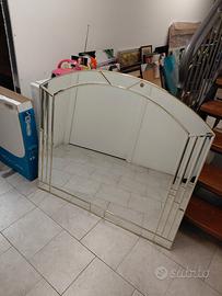 specchio in ottone vintage 