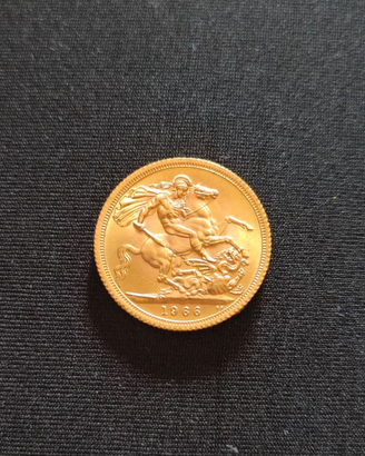 Sterlina d'oro Elisabetta II 1966