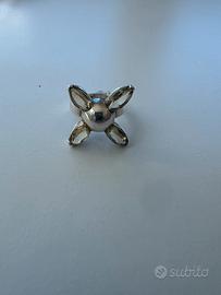 Anello argento con citrino