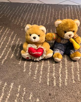 Peluche coppia orsetto e orsetta