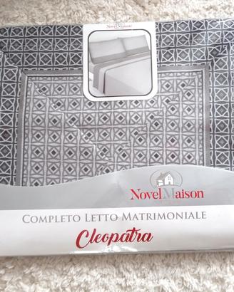 completo lenzuola matrimoniale nuovo