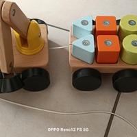 Trenino con mattoncini