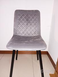 4 sedie da pranzo - tavolino mini salva spazio 