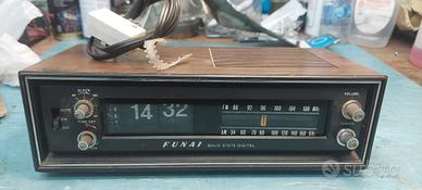Radio sveglia Funai vintage
