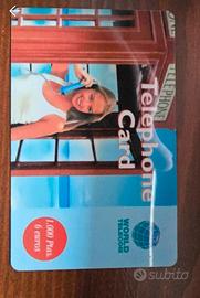 scheda telefonica vintage spagna 2000