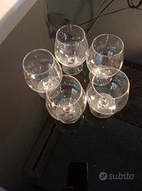 5 bicchieri da cognac