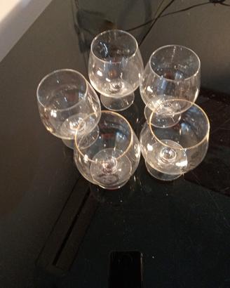 5 bicchieri da cognac