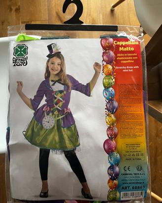 Vestito bambina cappellaio matto
