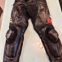 Pantaloni moto pelle
