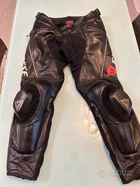 Pantaloni moto pelle