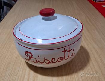Biscottiera in ceramica