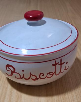 Biscottiera in ceramica