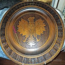 Stemma Regno di Sicilia, ligneo cm 40. 