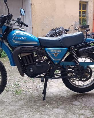 Motociclo Cagiva SX 2Tempi Ala Azzurra anno 1983. 