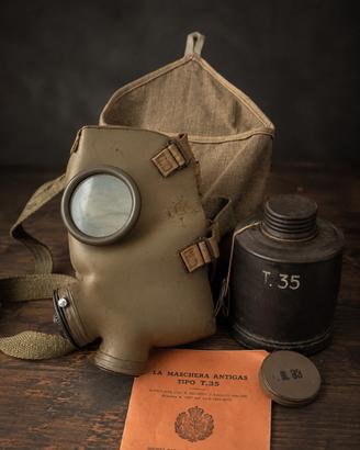 Maschera antigas WW2 T35 originale