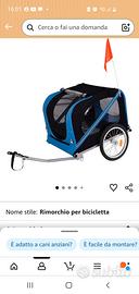 rimorchio carrello bici x cane