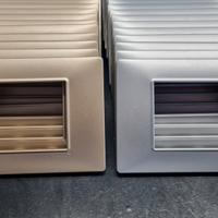 Placche Vimar Plana 3 frutti argento e bronzo