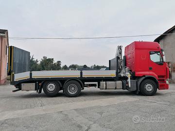 Renault premium 460.26 allestim. carrellone + gru