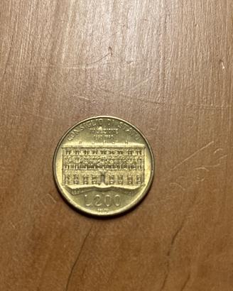 200 lire moneta consiglio di stato