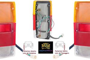 SET 2 FARO FANALE FANALINO POSTERIORE PER NISSAN P