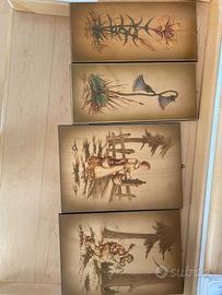 Quadri intagliati nel legno