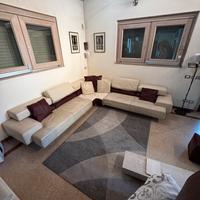 Divano angolare Giorgio Saporiti in vera pelle