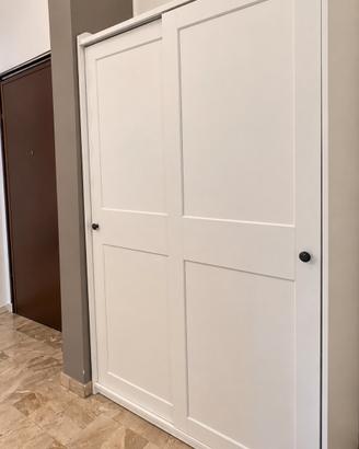 Guardaroba IKEA HAUGA bianco con ante scorrevoli