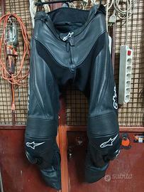 pantaloni in pelle Alpinestars tg. 54