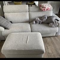 Divano letto con pouf