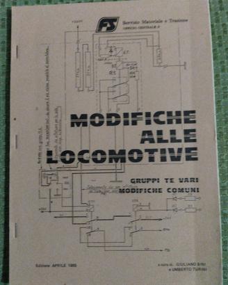 Libro Modifiche alle locomotive  Ferrovie dello St