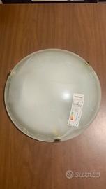 Coppia plafoniere nuove in vetro – 30 cm e 40 cm